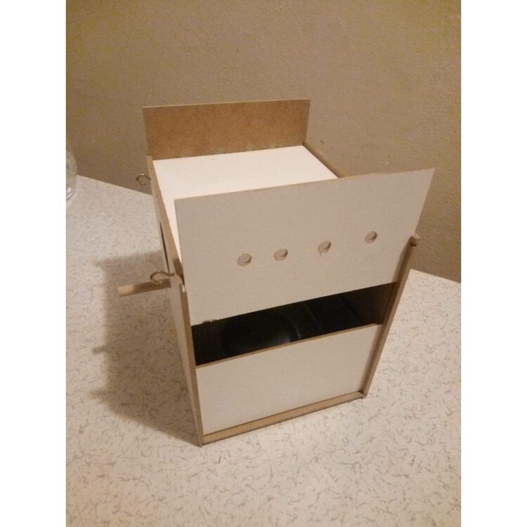 Çift Kapılı Plastik Folluklu Muhabbet Yuvalığı 23*19*19 cm - Görsel 2