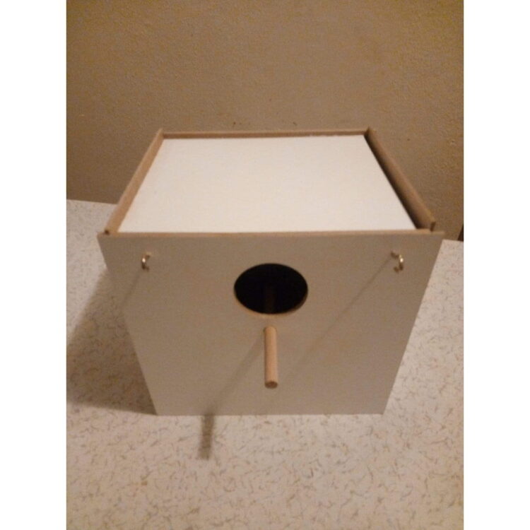 Çift Kapılı Plastik Folluklu Muhabbet Yuvalığı 23*19*19 cm - Görsel 4