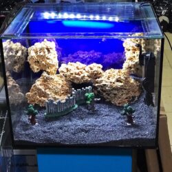 BUHAR SÜRGÜLÜ AKVARYUM 50x40x40 CM CAMDAN CAMA BOŞ AKVARYUM