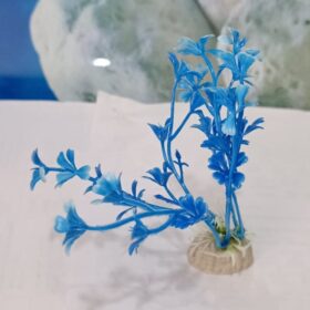 Akvaryum Plastik Bitki (mavi) 9 cm