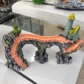 AKVARYUM  DEKORU KÖPRÜ BÜYÜK BOY YAKLASIK 25 CM DEKOR