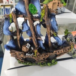 AKVARYUM  DEKORU GEMİ BÜYÜK BOY YAKLASIK 25 CM DEKOR