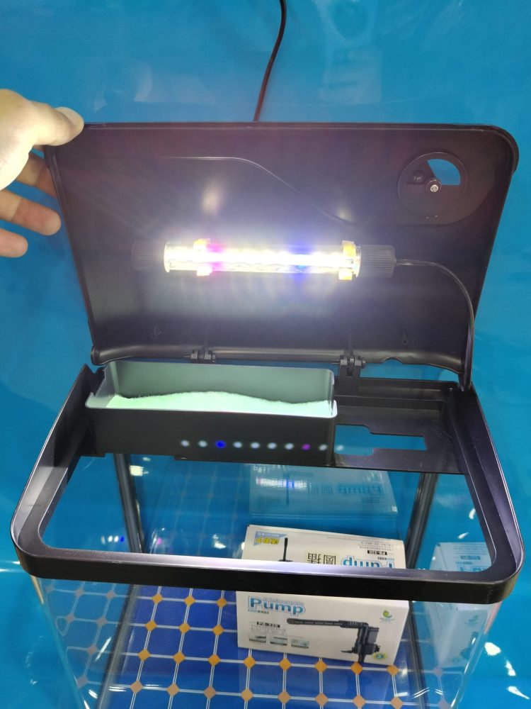 ITHAL AKVARYUM 30X18X32 CM TEPE SUMP MOTORLU VE  6000 CALVİN LED LAMBALI - Görsel 6