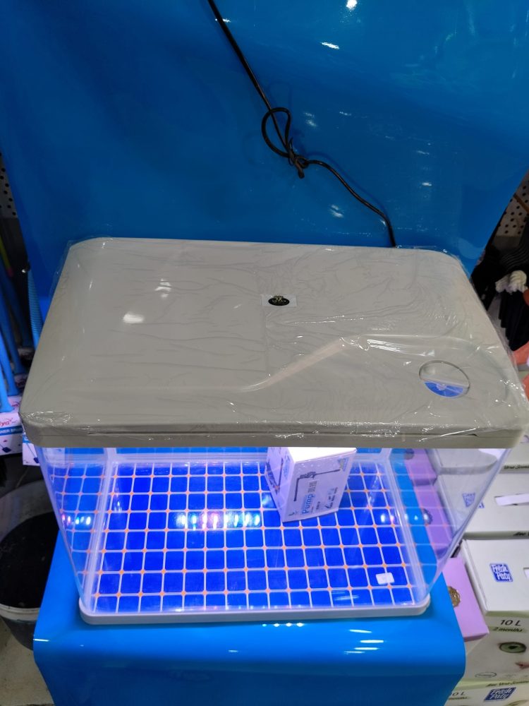 ITHAL AKVARYUM 49X28X44 CM TEPE SUMP MOTORLU VE  6000 CALVİN LED LAMBALI - Görsel 3