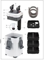 Sobo 903F Dış Filtre 1000L/S Yüksek Performanslı FİLTRE - Görsel 3