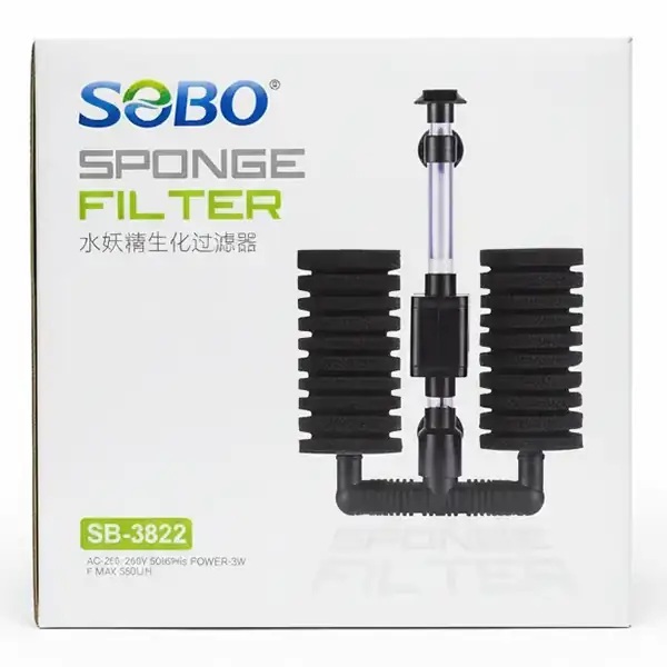 motorlu pıpo jpeg Sobo Pompalı Pipo Filtre 350L/H 3W - Görsel 1