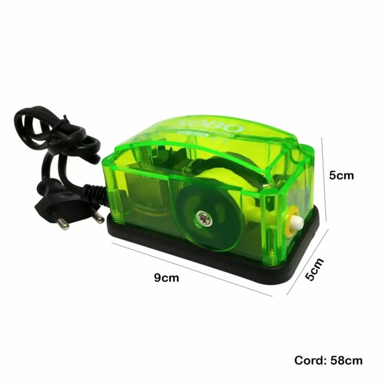 Sobo Tek Çıkışlı Transparan Akvaryum Hava Motoru SB-222A - Görsel 2