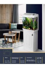 DELSA L 470B MODEL 47X38X48 CM ARKADAN SUMPLI LED LAMBALI TUZLU SU AKVARYUMU DA OLUR - Görsel 3