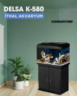 DELSA K 580 MODEL ITHAL AKVARYUM 58X30X48,5 CM LAMBALI VE TEPE SUMP MOTORLU - Görsel 3