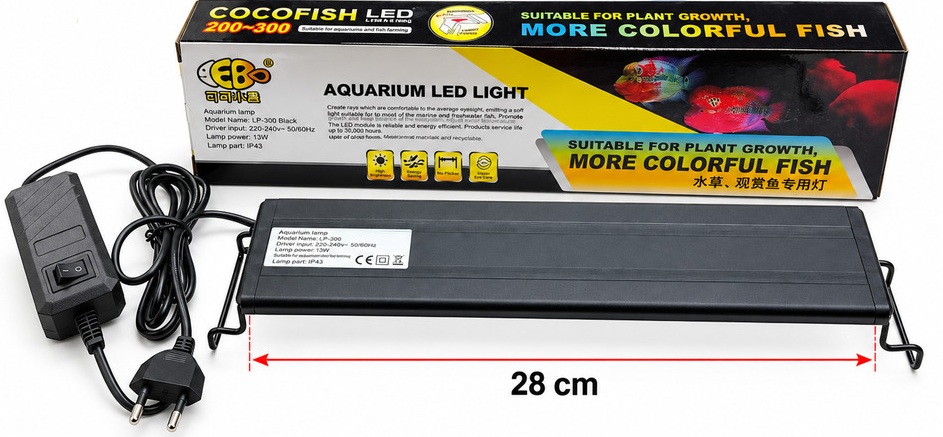 COCO LP 300 COCO 8W AKVARYUM LED AYDINLATMA 33-50CM AKVARYUMLARA UYGUNDUR LP-300 - Görsel 1