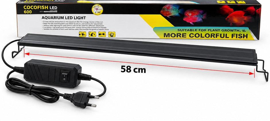 coco-18w-akvaryum-led-aydinlatma LP 600 COCO 18W AKVARYUM LED AYDINLATMA 63-78CM AKVARYUMLAR İÇİN LP 600 - Görsel 1