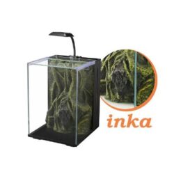 NUBİOS NANO AKVARYUM INCA DEKORLU 20X22X29CM MOTORLU LAMBALI